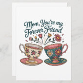 Mom, You’re My Forever Friend 招待状 (正面/裏面)
