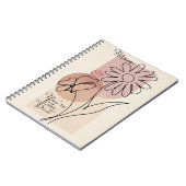 Mom, You’re the Best | Floral Line ノートブック (左側)