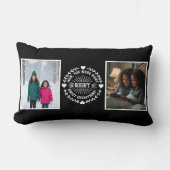 Mom You Were Right Two Photo Modern Keepsake black ランバークッション (正面)