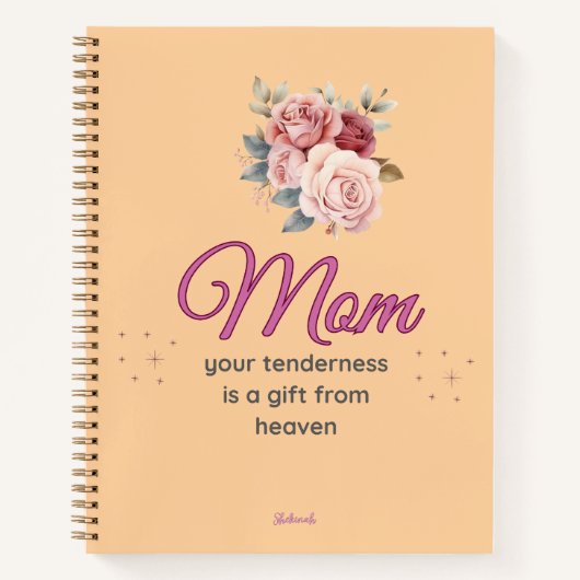 Mom, Your Tenderness is a Gift from Heaven ノートブック (正面)