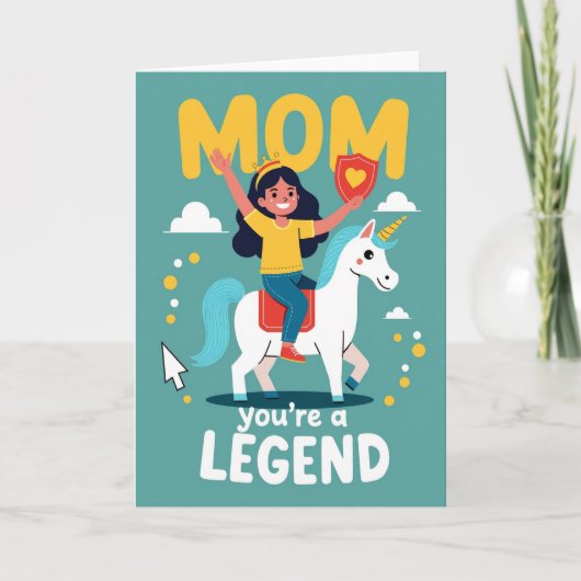 Mom Youre A Legend アートカード カード (正面)