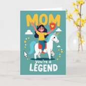 Mom Youre A Legend アートカード カード (黄色い花)