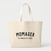 Momager トートバッグ | 子供からのカスタムギフト (正面)