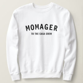 Momager | モダンマムマネージャー犬の名前Instagram スウェットシャツ