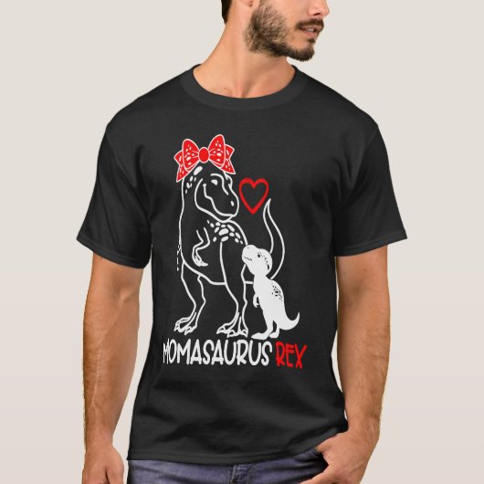 Momasaurusレックス母の母の日の感謝 Tシャツ (正面)