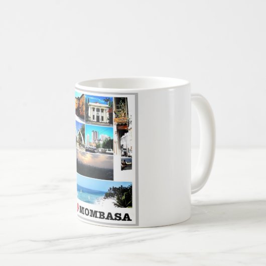 Mombasa – ケニア – 大好き – コーヒーマグカップ (正面右)