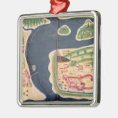 Mombassaのポルトガルの調査の地図 メタルオーナメント (左)