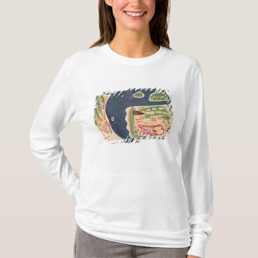 Mombassaのポルトガルの調査の地図 Tシャツ (正面)