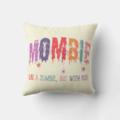 Mombie – ゾンビのように、子供の枕と クッション (裏面)