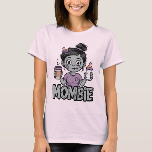 Mombie | Funny Zombie Mom Shirt Tシャツ (正面)