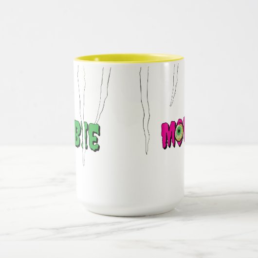 MOMbie Ghoulishly Fun Funny Halloween Mug マグカップ (中央)