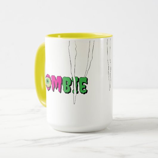 MOMbie Ghoulishly Fun Funny Halloween Mug マグカップ (正面左)