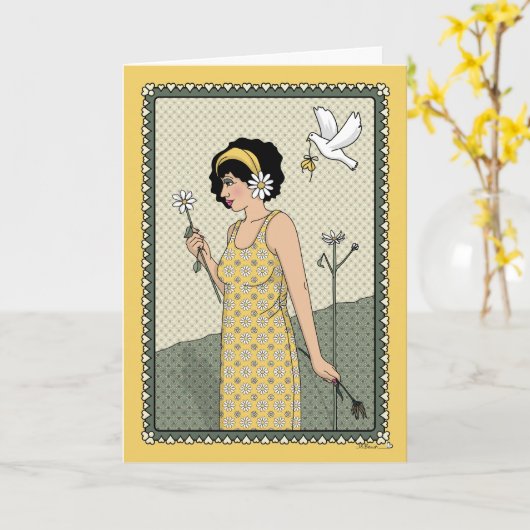 Moment_C_Greetingに住む カード (黄色い花)