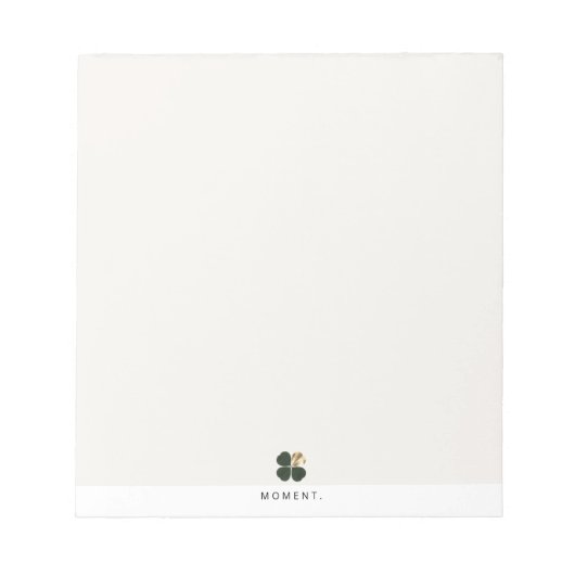 Moment Gilded Clover Luxe Minimalist Notepad ノートパッド (正面)