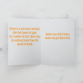 Momentous Discovery... Folded Greeting Card カード (内部)