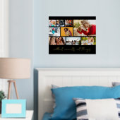 Momentsスクリプトの写真数々のコラージュの収集モダン 箔ポスター (インサイチュ (寝室))