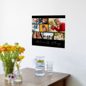 Momentsスクリプトの写真数々のコラージュの収集モダン 箔ポスター (レイダウン (キッチン))