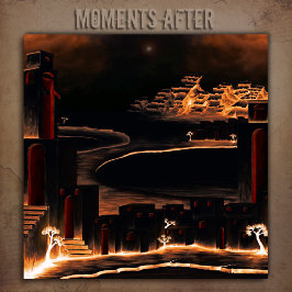 "Moments After" – 神秘的な不可解な芸術。 キャンバスプリント