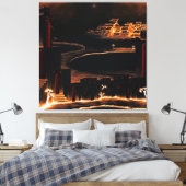 "Moments After" – 神秘的な不可解な芸術。 キャンバスプリント (インサイチュ (寝室))