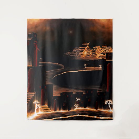 "Moments After" – 神秘的な不可解な芸術。 タペストリー (正面)