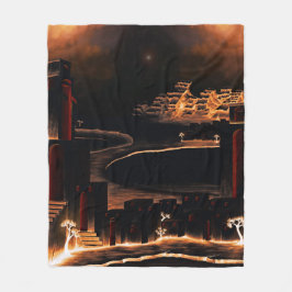 "Moments After" – 神秘的な不可解な芸術。 フリースブランケット