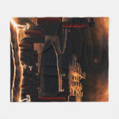 "Moments After" – 神秘的な不可解な芸術。 フリースブランケット (正面(横))