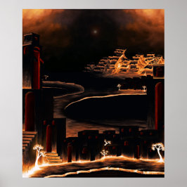 "Moments After" – 神秘的な不可解な芸術。 ポスター