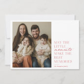 Moments and Memoriesレッドホリディフォトカード シーズンカード (正面)