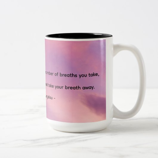 Moments coffee mug with cloud background ツートーンマグカップ (右)
