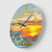 Moments Create Golden Hours 2295 ラージ壁時計 (傾斜)