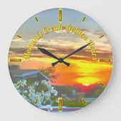 Moments Create Golden Hours 2295 ラージ壁時計 (正面)