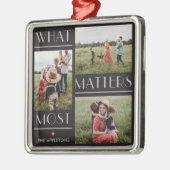 Moments Matterフォトパーソナライズされたオーナメント メタルオーナメント (左)