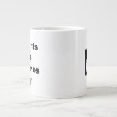 Moments Pass, Memories Stay – Minimalist Quote Spe ジャンボコーヒーマグカップ (正面)