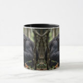 Moments tendres entre un bébé chimpanzé et sa mère マグカップ (中央)