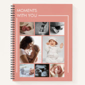"Moments With You" ママのためのノート ノートブック (正面)