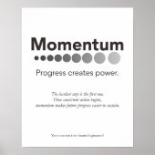 Momentum Progress Creates Power オフィス ポスター (正面)