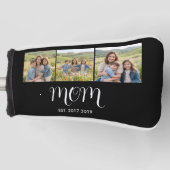 MomEstablished Modern Bold Script Black 3 Photo ゴルフヘッドカバー (正面)