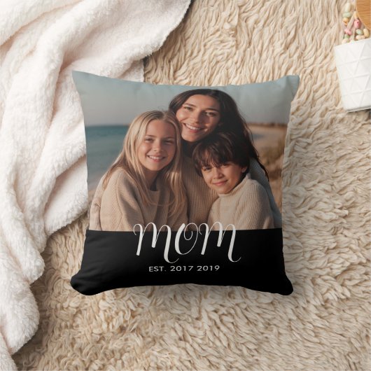MomEstablished Modern Script Photo クッション (ブランケット)