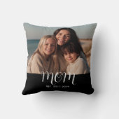 MomEstablished Modern Script Photo クッション (裏面)