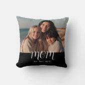 MomEstablished Modern Script Photo クッション (正面)