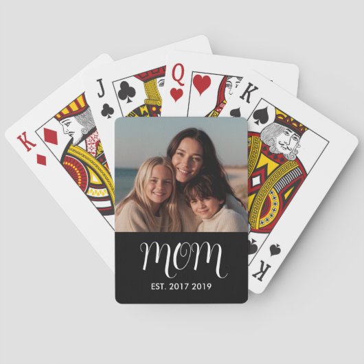 MomEstablished Script Black Photo トランプ (裏面)