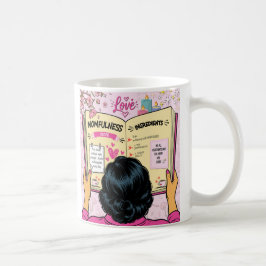Momfulnessレシピブック かわいいコミックアート コーヒーマグカップ