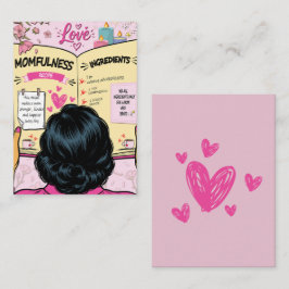 Momfulnessレシピブック かわいいコミックアート ノートカード