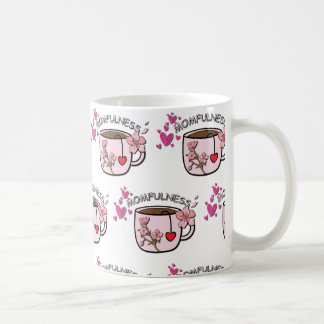 Momfulness フラワーティーカップ シームレス パターン コーヒーマグカップ