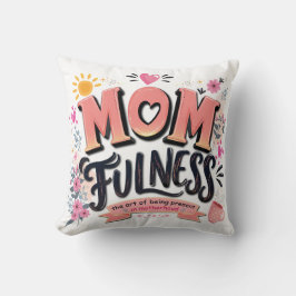 Momfulness マインドフルマザーフッド タイポグラフィ クッション