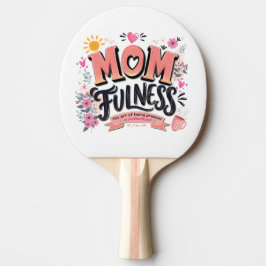 Momfulness マインドフルマザーフッド タイポグラフィ 卓球ラケット