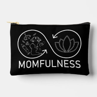 Momfulness ロータスインフィニティベビーケイオスラインアート アクセサリーポーチ