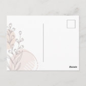 Momfulness Boho Floral Name Script Design ポストカード (裏面)