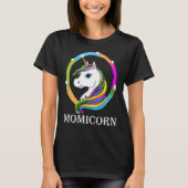 Momicornのワイシャツ、お母さんのためのギフト、ユニコーンのお母さん、母 Tシャツ (正面)