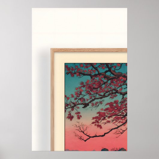 Momiji no Umi Wall Art - Quiet Inlet at Dusk ポスター (正面)